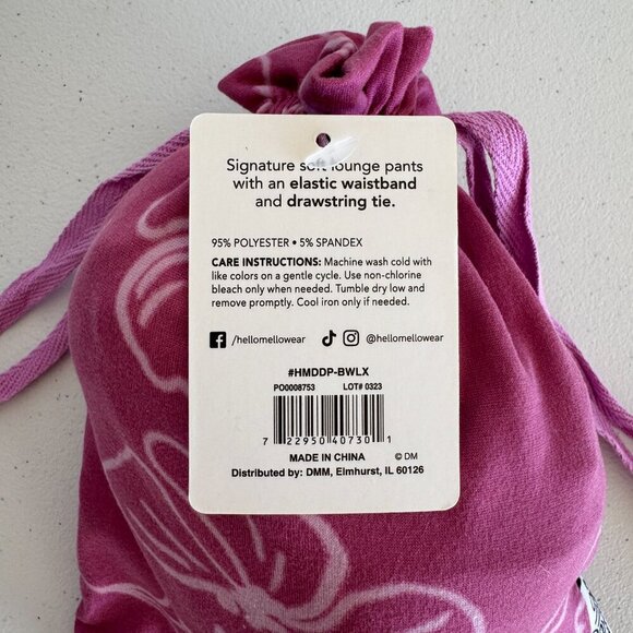 Hello Mello Lounge Shorts Floral Print Size L/XL Soft Pajama Bottoms NWT - Picture 2 of 3